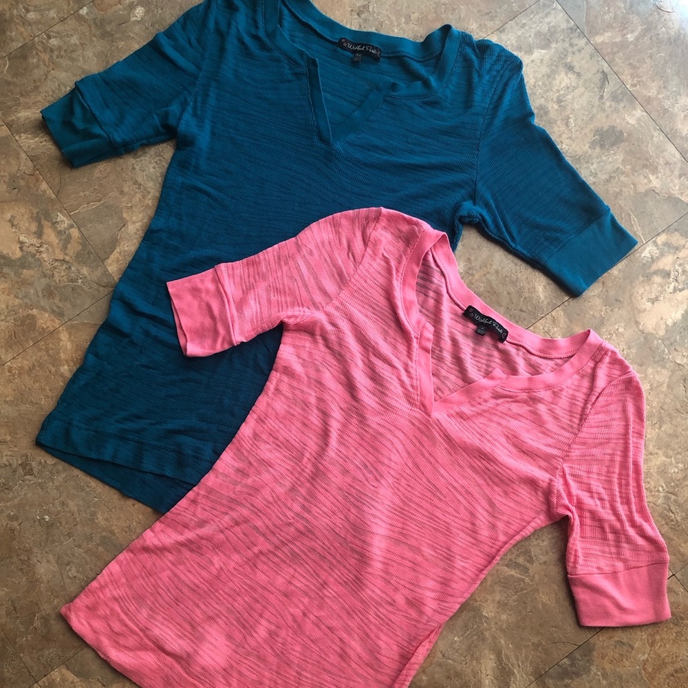 Lady V-neck Shirts